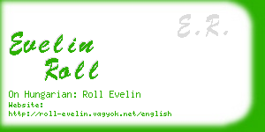 evelin roll business card